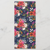 Bouquet bohème | Menu Mariage Automne (Dos)