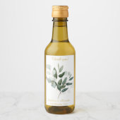 BOUQUET BOTANIQUE ÉTIQUETTE DE VIN BLANC SUR MESUR (Devant)