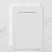 Bouquet Bourgogne Bleu Roses Mariage Invitation (Dos)