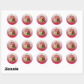 Bouquet Bourgogne de Stickers Rose (Feuille)