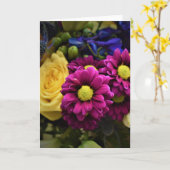 Bouquet, carte (Fleur jaune)