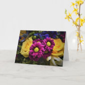 Bouquet, carte (Fleur jaune)