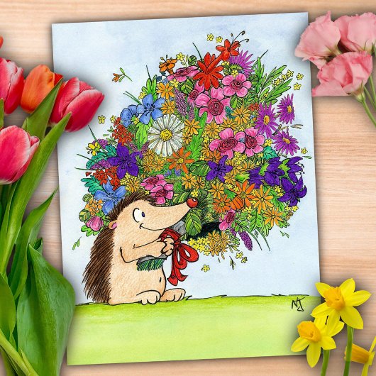 Bouquet carte postale de Nicole Janes