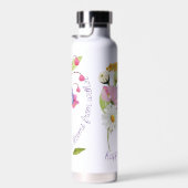 Bouquet coloré Bouteille d'eau personnalisée (Plage)