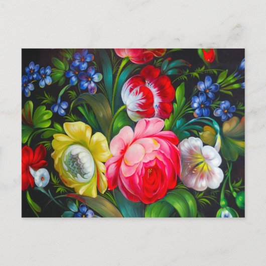 bouquet coloré Carte postale (Devant)