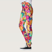 Bouquet coloré Rose Leggings (Gauche)