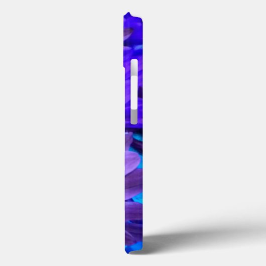 Bouquet coque ipad pourpre N Turquoise (Verso / Gauche)