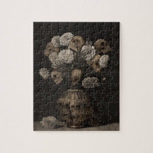 Bouquet - Dahlia en Skulls Legpuzzel