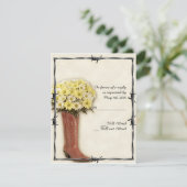 Bouquet d'amorçage Old West 1 carte de réponse (Debout devant)