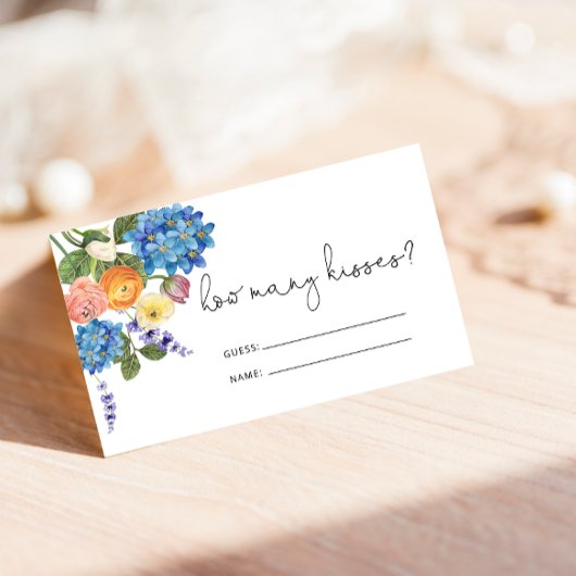 Bouquet D'Aquarelle Devant Combien De Cartes De Ba