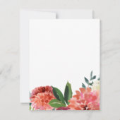 Bouquet d'aquarelle romantique | Réponse du Mariag (Dos)