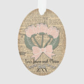 Bouquet d'art floral sur une page de dictionnaire  (dos)