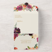 Bouquet d'automne sauvage | Invitation de mariage  (Dehors)