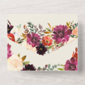 Bouquet d'automne sauvage | Invitation de mariage  (Verso)