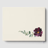 Bouquet d'automne sauvage | Livre d'invité Mariage (Verso)