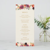 Bouquet d'automne sauvage | Menu Mariage (Debout devant)