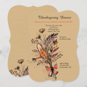 Bouquet d'automne Une Invitation (Devant / Derrière)