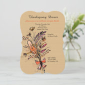 Bouquet d'automne Une Invitation (Debout devant)
