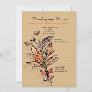 Bouquet d'automne Une Invitation