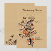 Bouquet d'automne Une Invitation (Devant / Derrière)