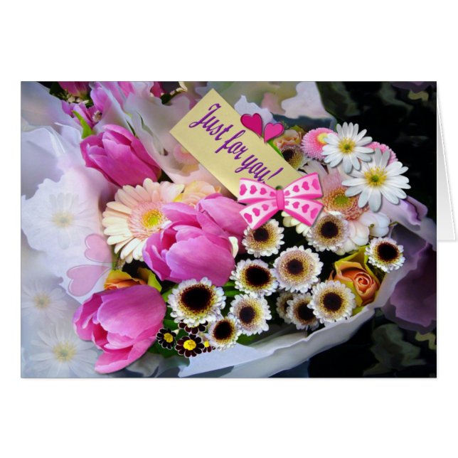 BOUQUET D'AVRIL ~ Carte (Devant horizontal)