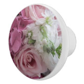 Bouquet de bouton de porte en céramique de fleurs (Droite)