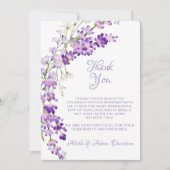 Bouquet de Carte de remerciements mariage (Devant)