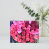 bouquet de carte postale rose (Debout devant)