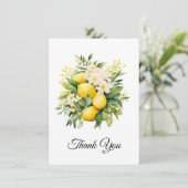 Bouquet de citrons aux fleurs blanches Merci (Debout devant)