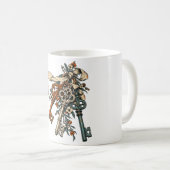 Bouquet de clés rustique Mug (Devant droit)