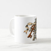 Bouquet de clés rustique Mug (Devant gauche)