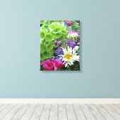 Bouquet de cloches d'Irlande Photo sur toile (Insitu (Plancher de Bois))