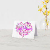 Bouquet de coeur de fleurs art Carte de fête des m (Fleur jaune)