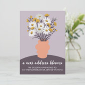 Bouquet de Faire-part mobiles de nouvelles adresse (Debout devant)