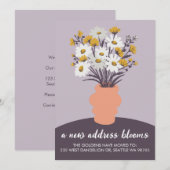 Bouquet de Faire-part mobiles de nouvelles adresse (Devant / Derrière)