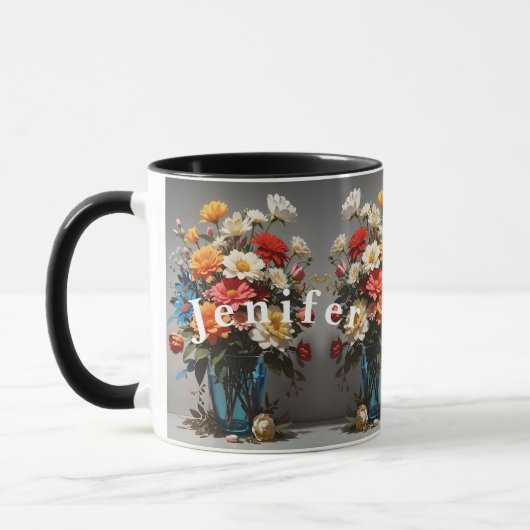 Bouquet de fleur Mug café (Gauche)