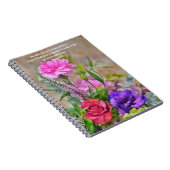 Bouquet de fleurs Art Bible Verse Journal (Côté Droit)
