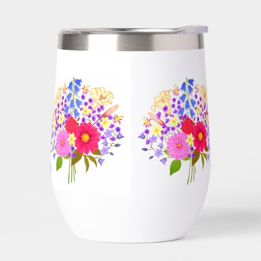 Bouquet de fleurs blanc (Gauche)