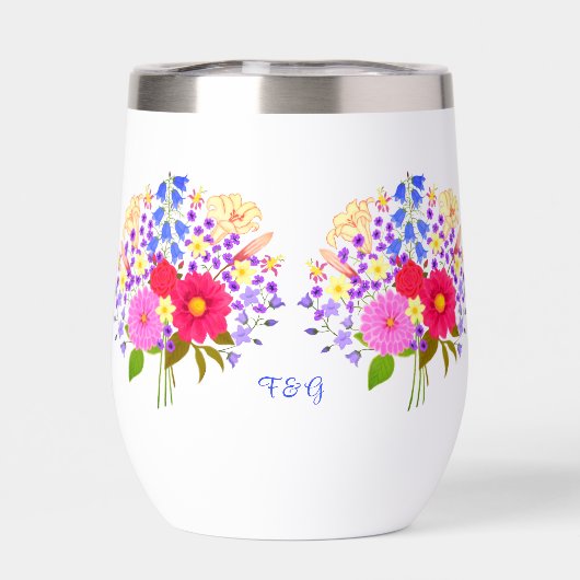 Bouquet de fleurs blanc (Arrière)