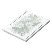Bouquet de fleurs blanches & bloc-notes à lignes a (Tourné)