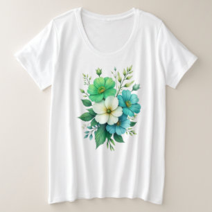 Bouquet de fleurs bleues blanches-57453