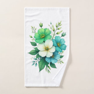 Bouquet de fleurs bleues blanches-57453