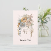 Bouquet de fleurs Boho en Merci de couleurs neutre (Debout devant)