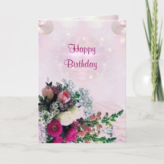 Bouquet de fleurs Carte d'anniversaire (Devant)