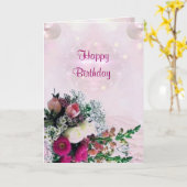 Bouquet de fleurs Carte d'anniversaire (Fleur jaune)