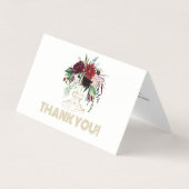 Bouquet de fleurs colorées carte de visite (Devant)