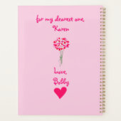 Bouquet de fleurs d'amour Saint-Valentin (Dos)