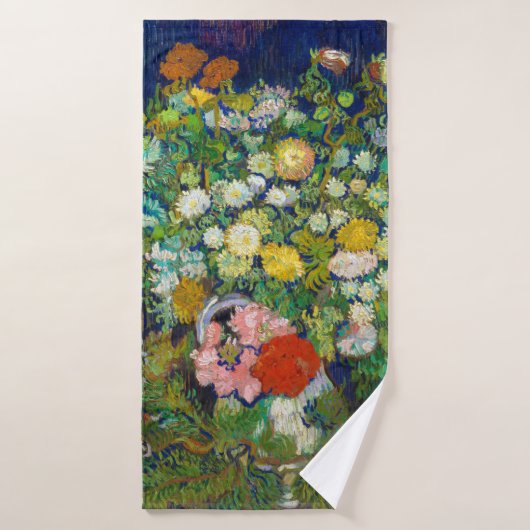 Bouquet de fleurs dans un Vase, Van Gogh (Serviette de bain)