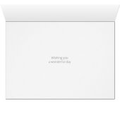 Bouquet de fleurs d'aquarelle Carte d'anniversaire (Intérieur Horizontal (Bas))