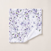 Bouquet de fleurs d'aquarelle d'hydrangées. (Gant de toilette)